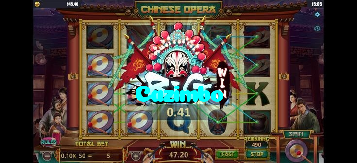Cazimbo casino presented on mobile device in Pakistan with slots and live games